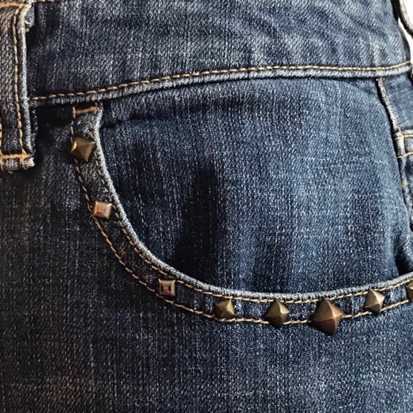 NWT GAP Denim Mini Skirt Studded Pockets 4 - Picture 3 of 4